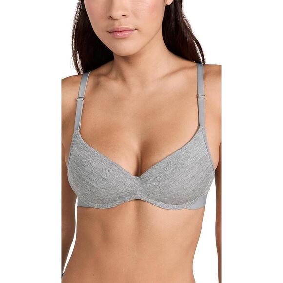 LIVELY All-Day Wireless Push Up Bra Grey Size 38C - Picture 1 of 5